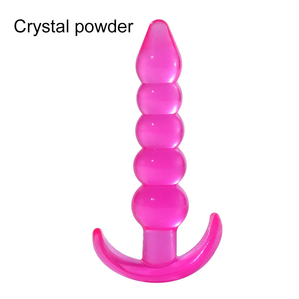 Anal Plugs Anal Beads Dildo Butt Soft Silicone Plug Prostate Massage Unisex Sexy Stopper Adult Sex Toy for Men Women Adult Games