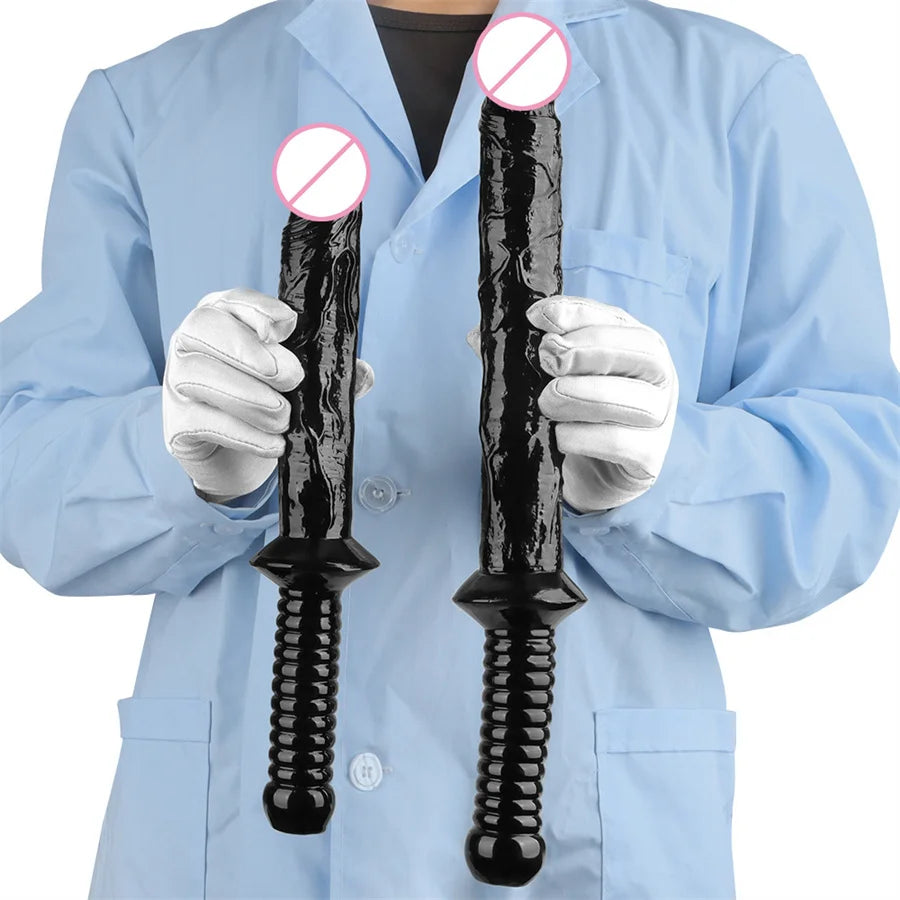 Handheld Sticks Anal Plug Male Female Backyard Anal Sex Expansion Extra Long Dildo Vaginal Anal Masturbation Sex Toy