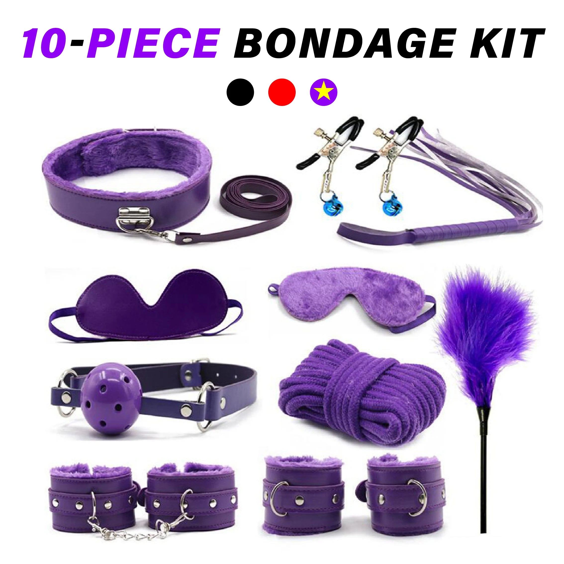 bondage kit, restraint set, BDSM gear, couples sex toys, adult novelty, BDSM accessories, couples play, adult bondage toys