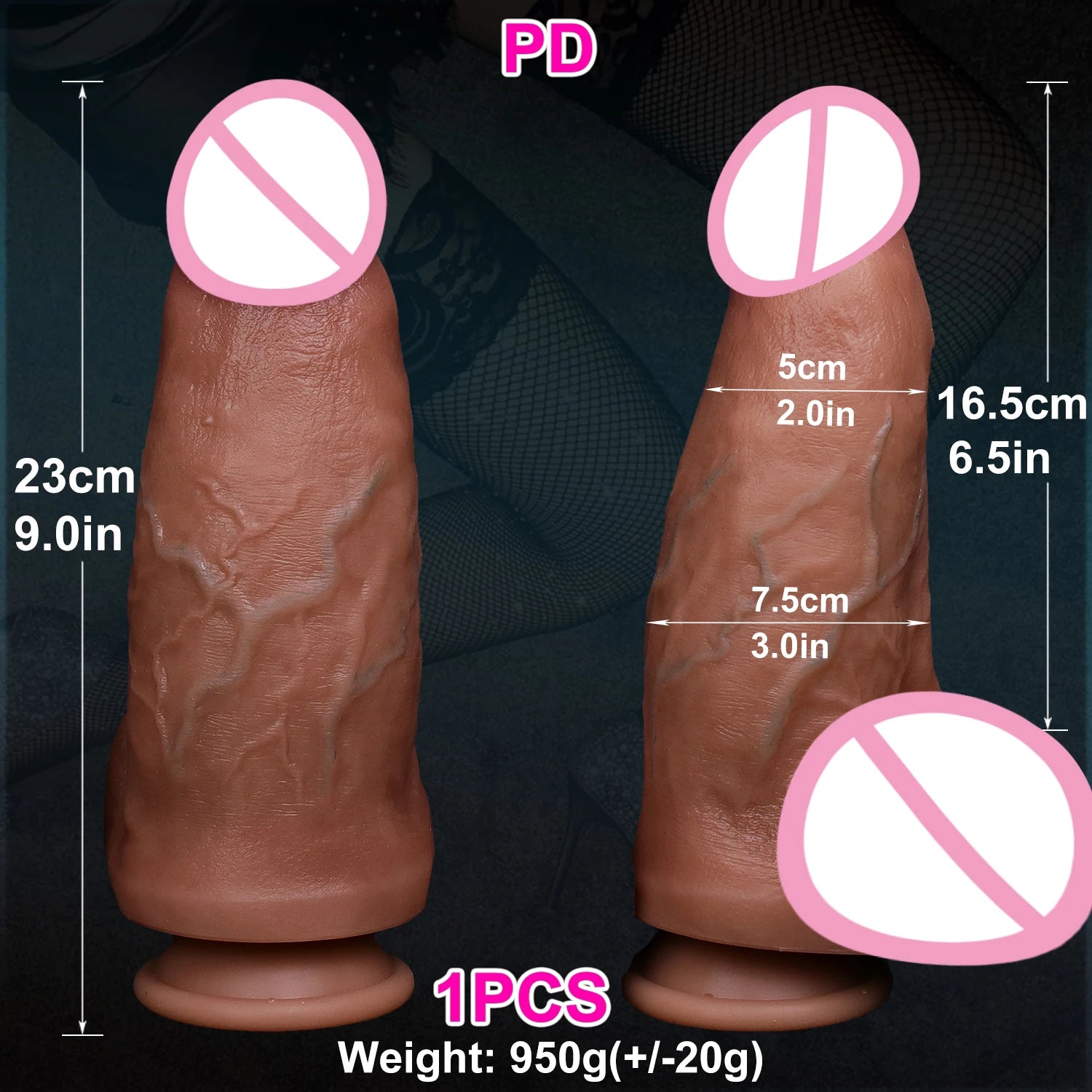 Super Realistic Soft Thick Dildo Double Silicone Big Penis Masturbators Cock Gay Anal Sex Toys for Man Woman Suction Cup Dick