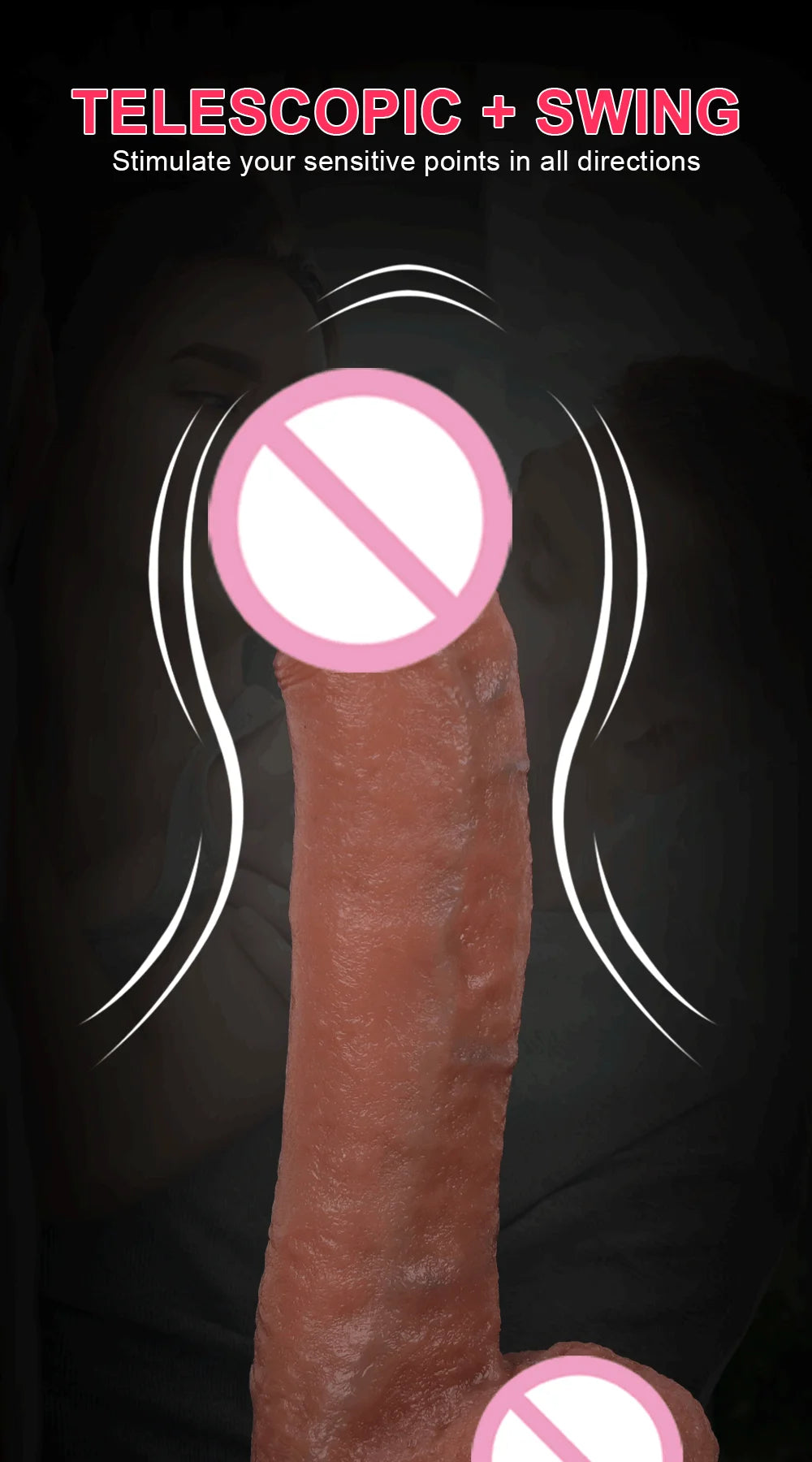 Big Penis Telescopic Dildo Masturbator Vibrator for Remotely Controlled Heating Realistic  Masturbation Massager Sex Toys for Ma