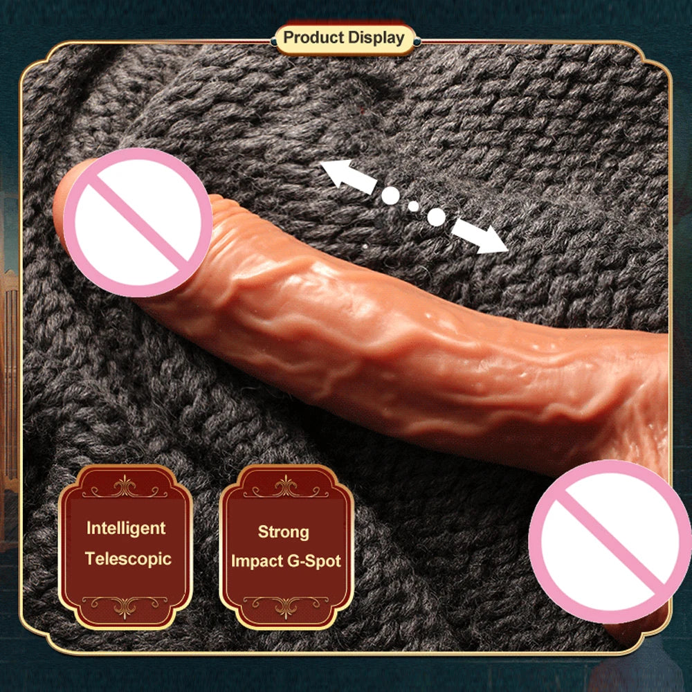 Male Penis Realistic Dildo Rotating Vibrating Man Cock Thrusting Sexy Shopping Penis Vibrator Adult Erotic Sexy Toy for Women