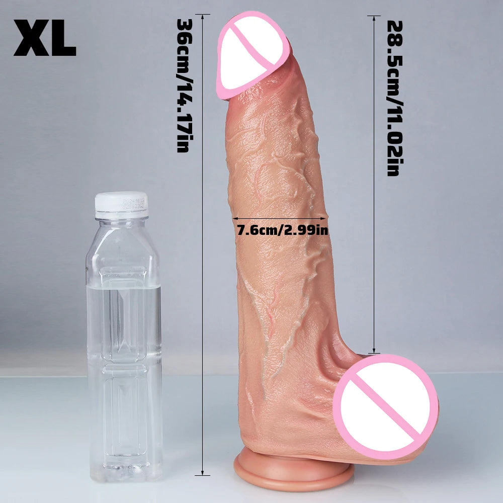 Super Huge Dildo Realistic Suction Cup Penis Lesbian Masturbate Dick Sexy Silicone Dildos for Women Gay Dildio Adult Sex Toys