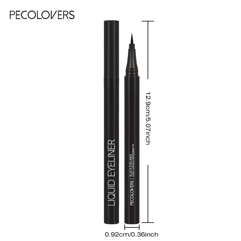 5PCS/Set Smooth Liquid Eyeliner Pen, Waterproof, Long-lasting Makeup, Black, Ultra-fine Pen Tip,Create A Charming Eye Makeup