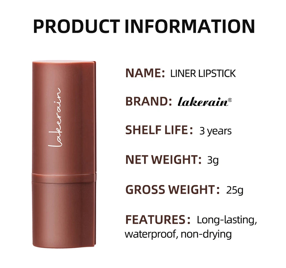 3D Lip Gloss & Lip Liner Set Hydrating Formula Define Lips Precision Application Versatile Makeup Styles Natural Finish Cosmetic