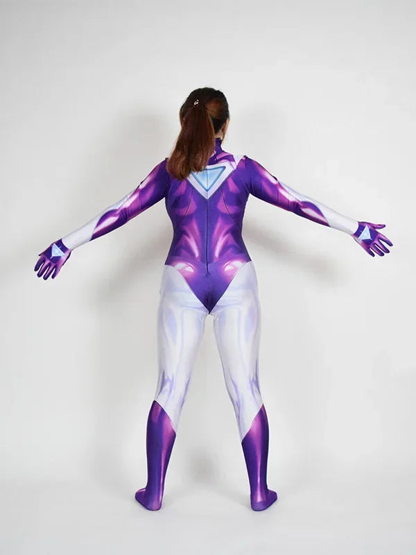 Halloween DJ Sona Cosplay Costume Woman Superhero Bodysuit Zentai Suits Jumpsuit Adults Party