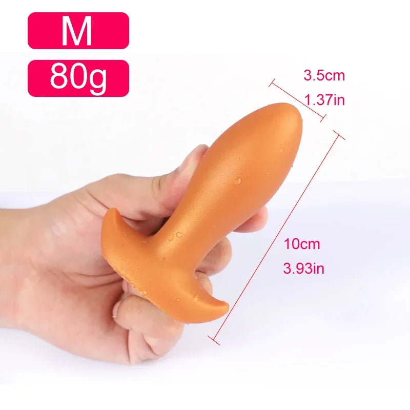 Dog Eggs Model Dildo Golden Black Pattern Super Huge Orgasm Smooth Unisex Vagina Anus Expansion Big Plug Massage Prostate Toys