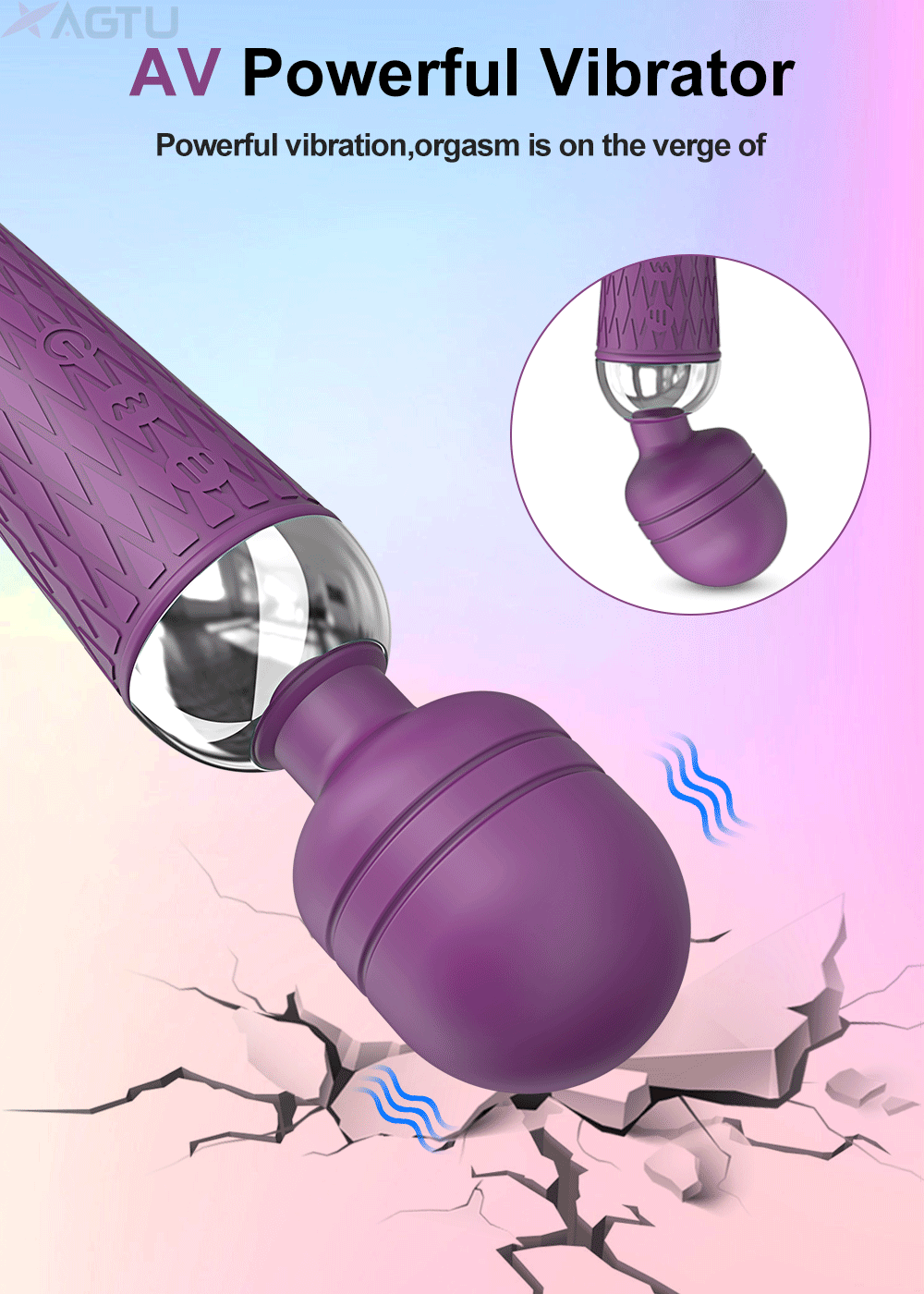 Powerful Clitoris Dildo Vibrator Erotic Sex Toys for Women 20 Patterns Vibration Magic Wand G-spot Massager Female Masturbator