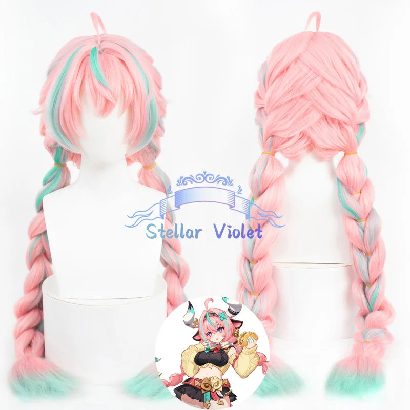 Mavuika Cosplay Wig Heat Resistant Game Genshin Impact Kinich Cosplay Synthetic Wigs Varesa IFA Chasca Kachina Citlali Anime Wig