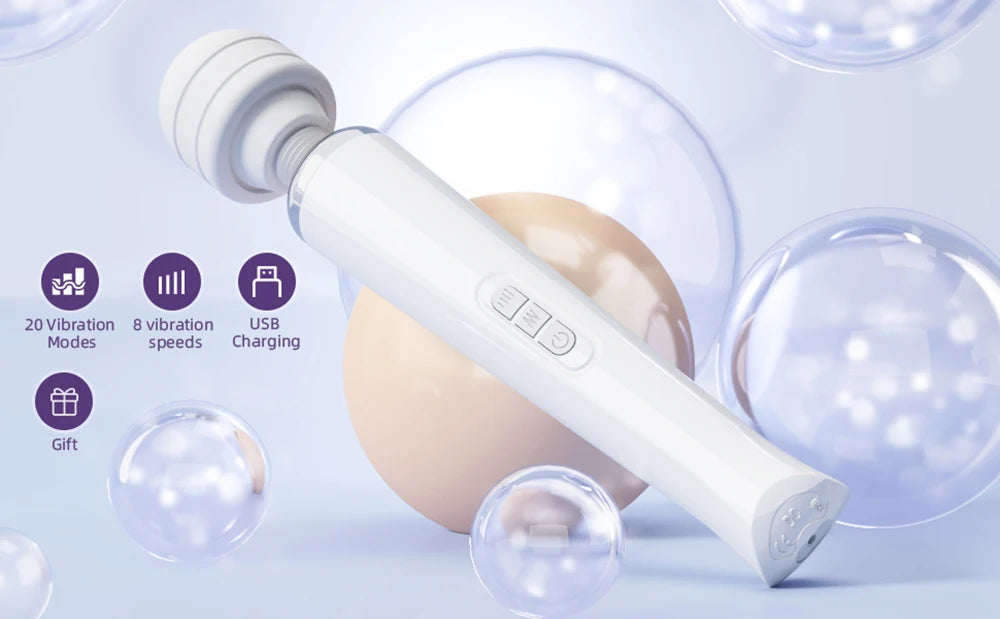 Powerful Big Magic Wand Vibrator Sex Toys for Women Masturbator Clitoris Stimulator G-spot Dildo Vibrator AV Sex Toys for Adults