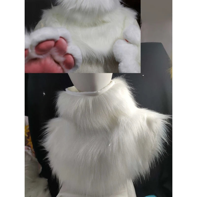 Kigurumi Furry Neck Fur Collar Customizable Multi-Color Animal Halloween Cosplay Accessories Japanese Style Mascots Costumes
