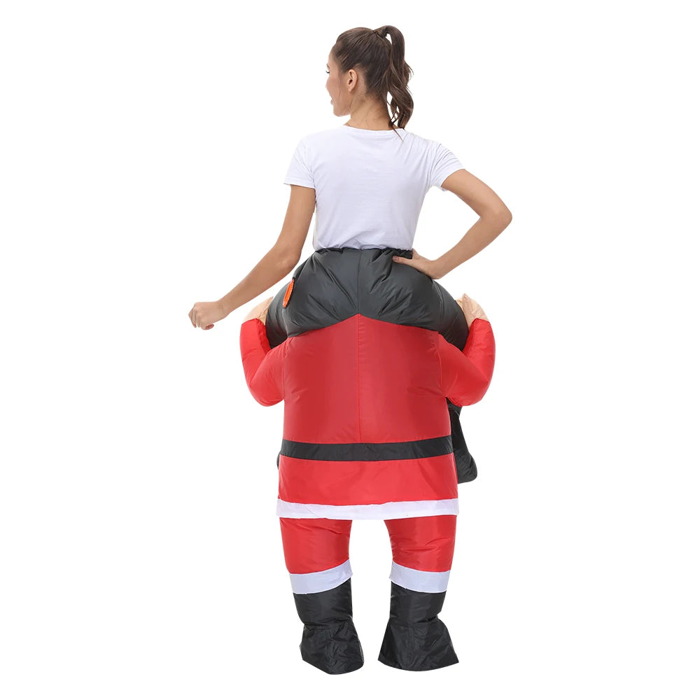 Hot Adult Christmas Tree Santa Claus Snowman Inflatable Costumes Anime Mascot Party Cosplay Costume Dress Suit for Man Woman
