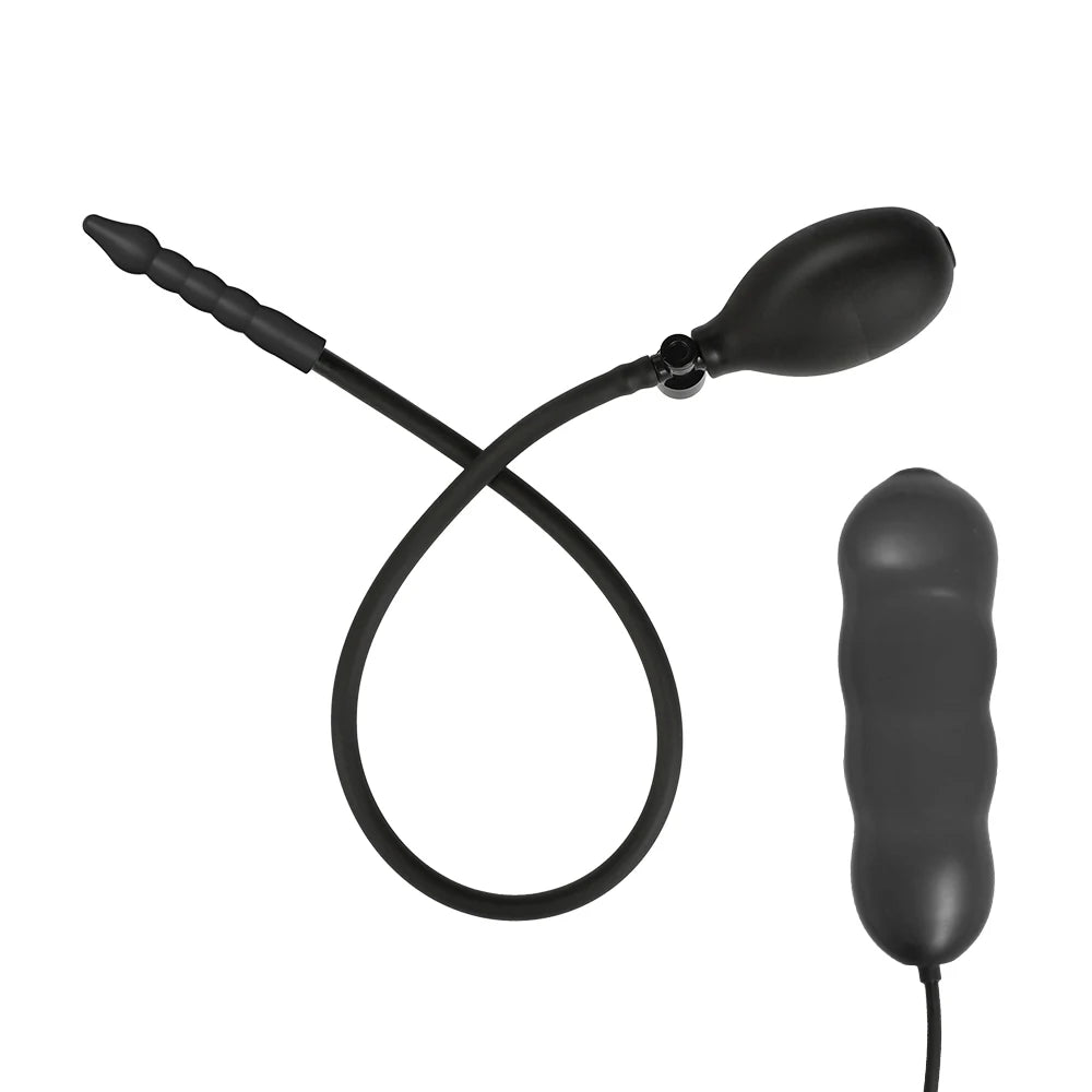 Inflatable Anal Plug Flower Shape Butt Plug Anus Dilator Expander Anal Dildo for Unisex Gay Sex Adult Game Prostate Massager