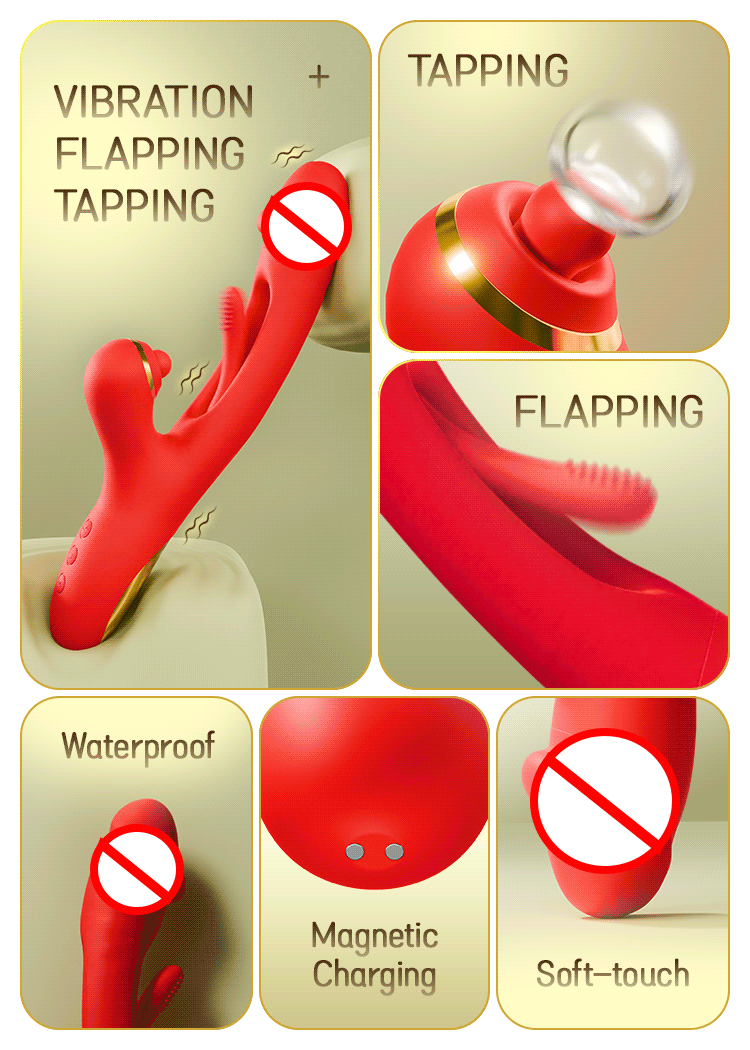Super Powerful Tapping Flapping Vibrator for Women Realistic Dildo Clitoris Stimulator G-Spot Massager Stick Adults Sex Toys 18