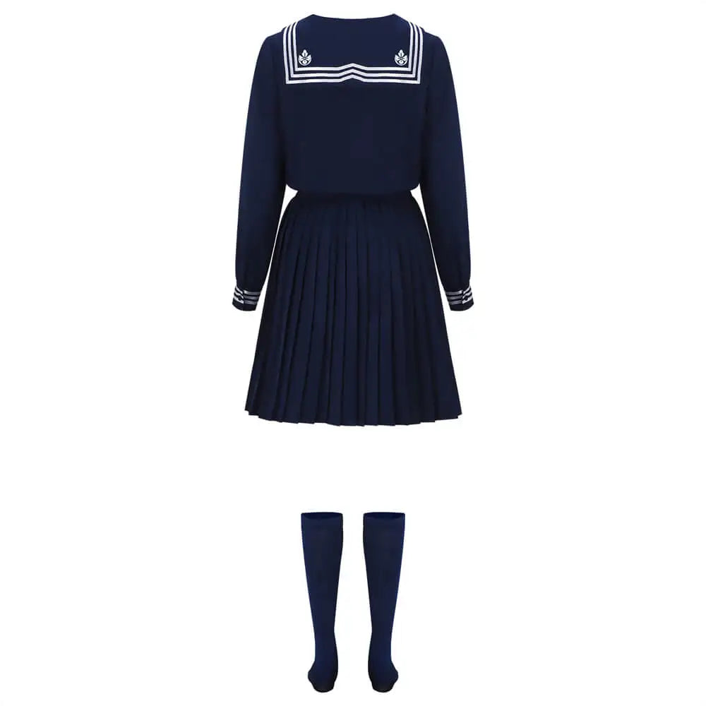 Game Hinako Shimizu Cosplay Costume Silent Women's School Uniform Hill Hallowen Party RolePlay Tops Skirt Tie Socks Takerlama