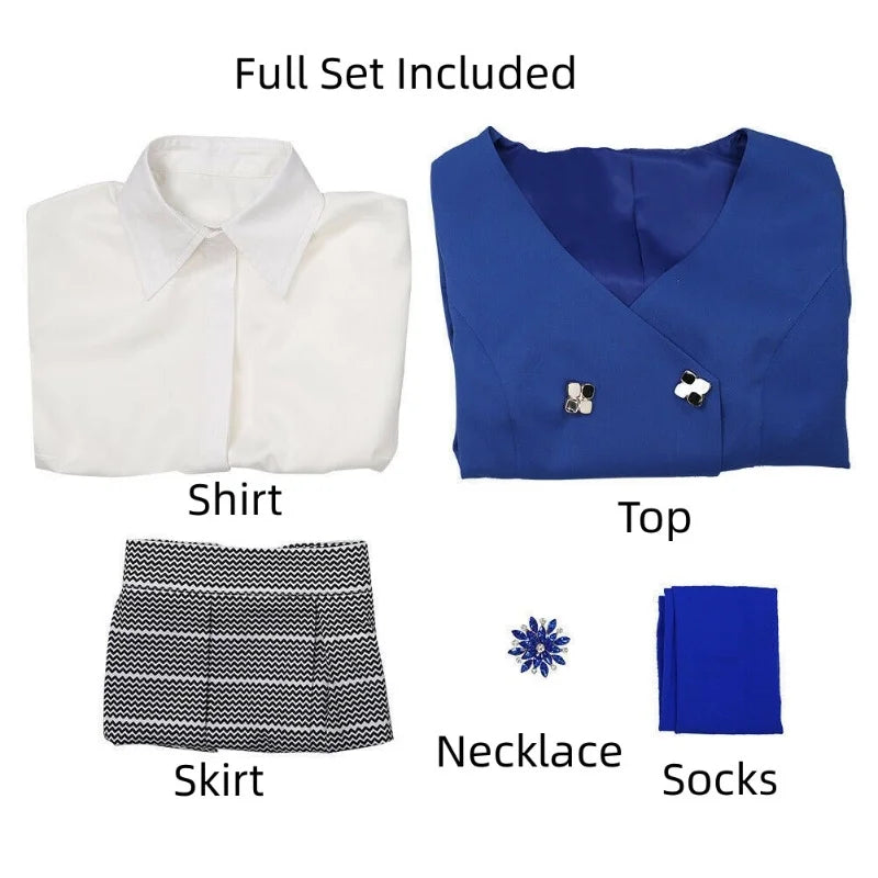 Women's Veronica Sawyer Cosplay Costume Outfits Halloween Heathers the Musical Costume Skirt Suit