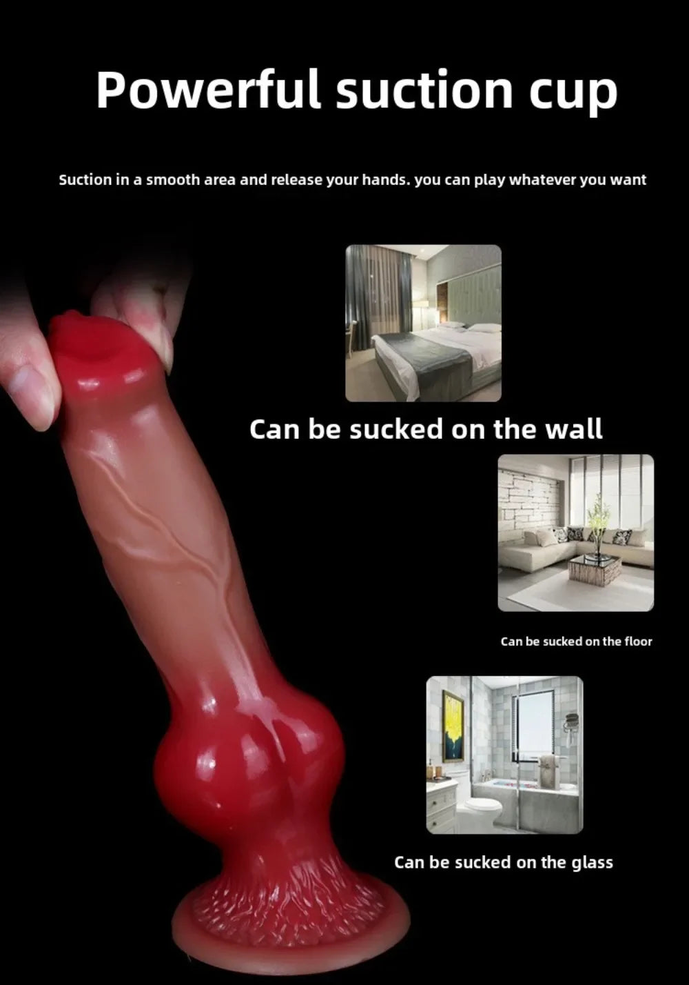 Silicone Animal Dog Dildo Vaginal Vestibule Plug Realistic Silicone Dildo Female Male Masturbator Couples Adult Products