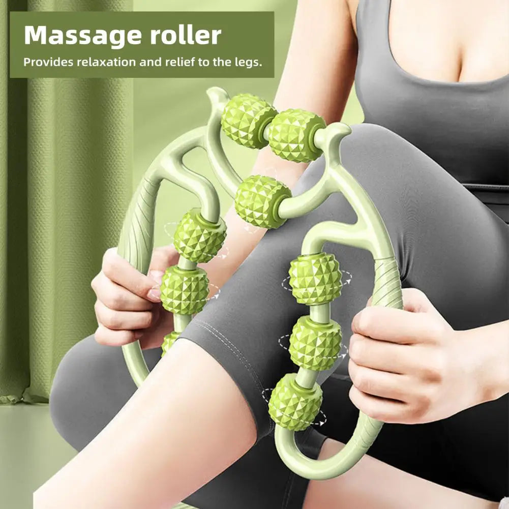 9 Rollers Leg Massage Roller Deep Tissue Massage Roller Soreness Relief Massage Roller Arm Muscle Relax Leg Beauty Rollers