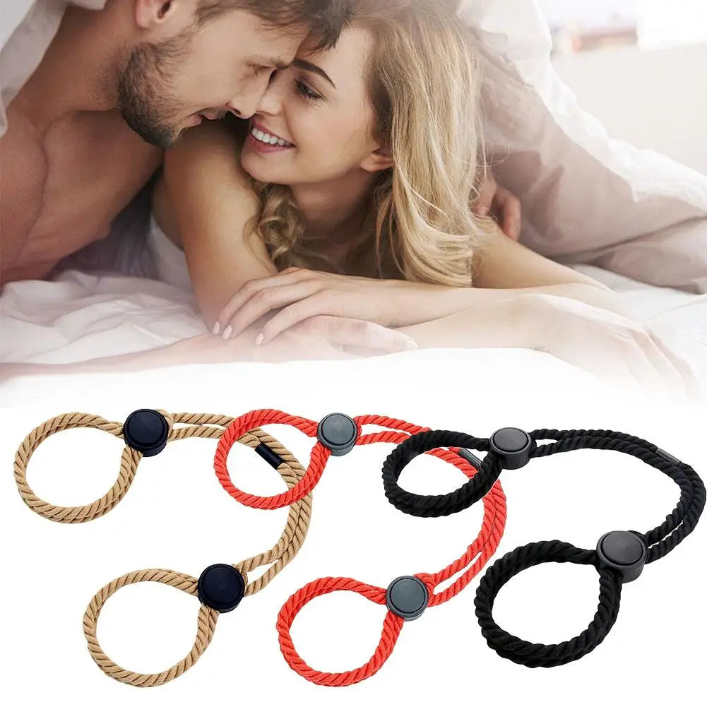 Adjustable Erotic Slave Bdsm Bondage Restraint Rope Handcuffs Wrist Flirting Fetish Adults Games Sex Toys For Women Men Sex Shop