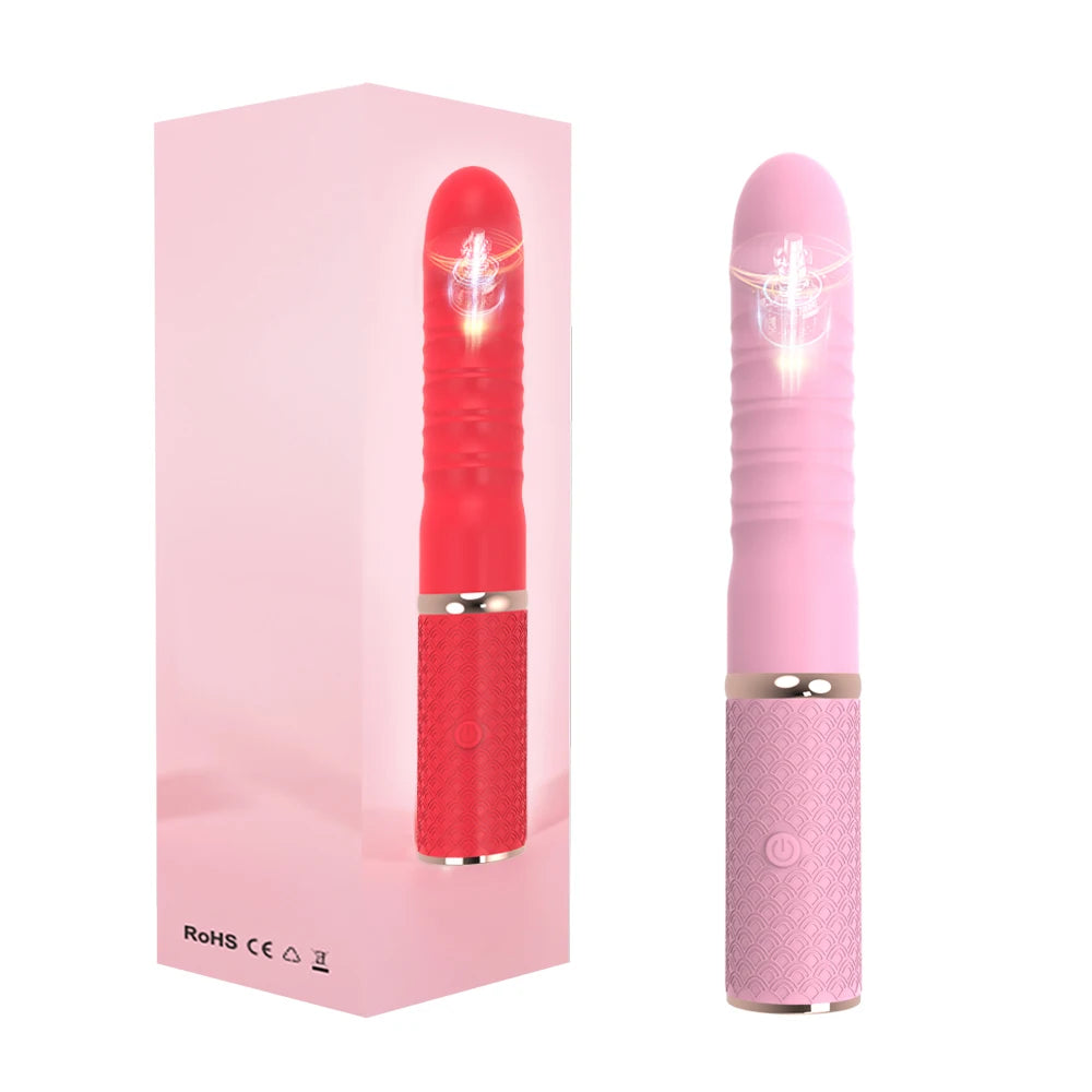 Telescopic Dildo Vibrator Automatic Up Down Massager G-spot Thrusting Retractable Pussy Vibrate Large Size Sex Toys for Women