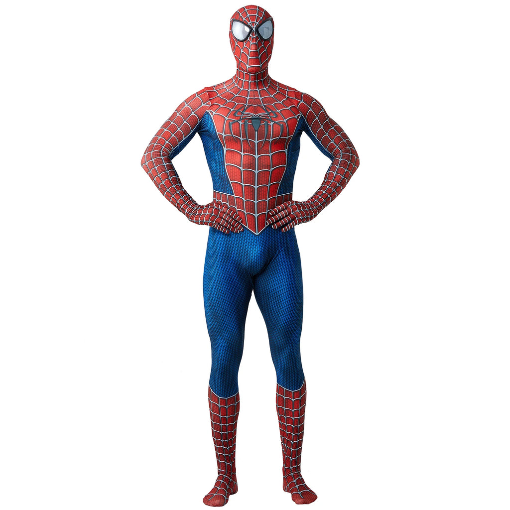 Spiderman Costume Adults Tony Venom Costume  Detachable Mask Stretchable Suit Deluxe Superhero Costume Halloween Costume For Men