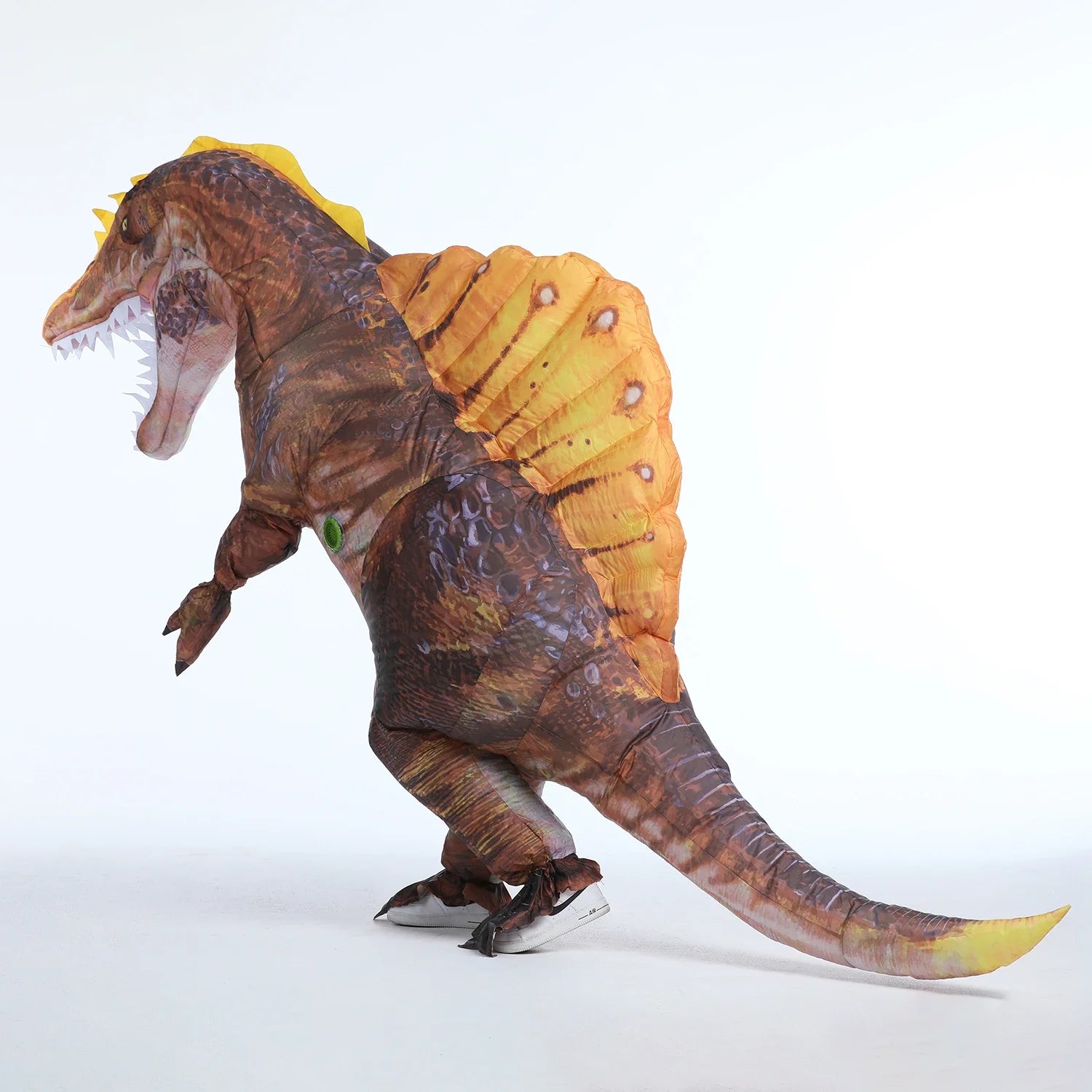 Inflatable Dinosaur Costume Blow Up Dino Spinosaurus Costumes for Adults Fancy Dinosaur Party Halloween Cosplay Costume
