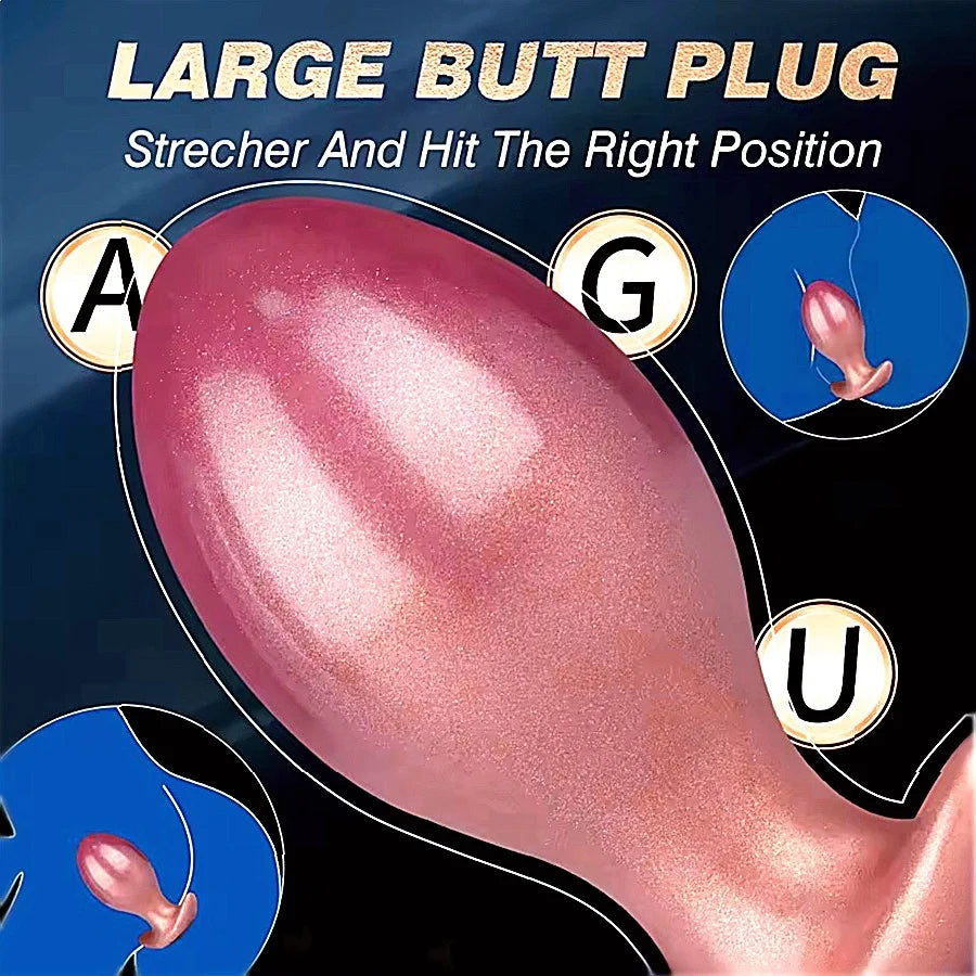 Huge Anal Plug Silicone Dildo Large Butt Plug Prostate Massager Anal Dilator Buttplug Masturbation Sex Toys For Men Woman Gay