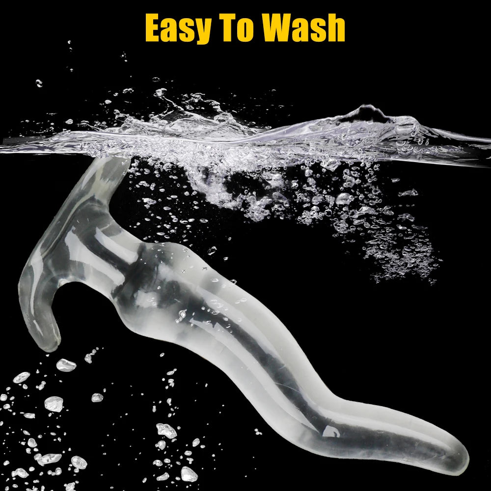 Transparent Big Dildos for Women Vagina Stimulator Anal Plug Artificial Animal Penis Female Masturbator Sex Toy Men Butt Dilator