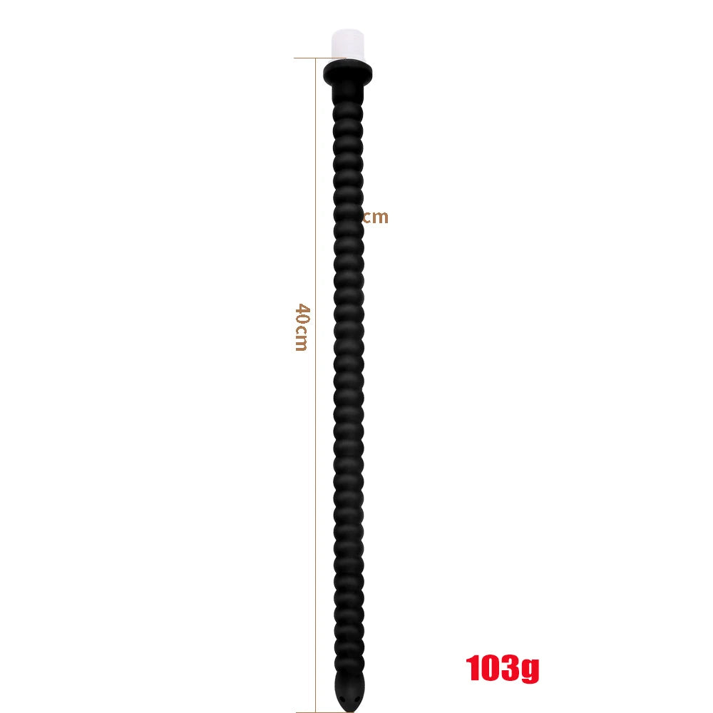 Long Anal Plug Washing Tube Douche Silicone Enema Deep Butt Plug Cleaning Anal Head/Shower /Cleane Nozzle Tip Faucet Attachment
