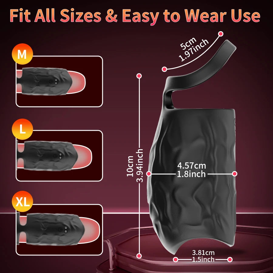 Penis Vibrator Sex Toys - Penis Ring Sleeve Couple Sex Toys,Male Vibrator for Male G-spot Stimulation Erectile Sexual Behavior