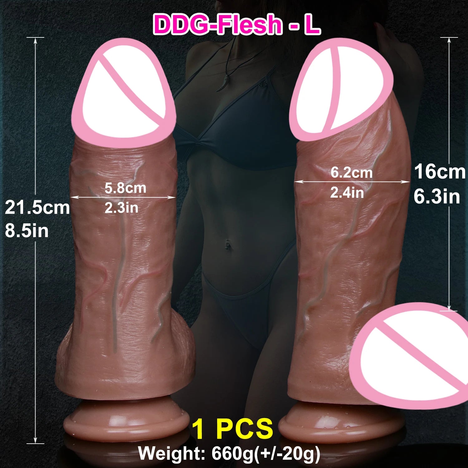 Super Realistic Soft Thick Dildo Double Silicone Big Penis Masturbators Cock Gay Anal Sex Toys for Man Woman Suction Cup Dick