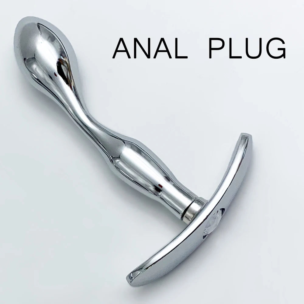 Metal Anchor Base Anal Plug Anchor Base Outdoor Butt Plug Dildos Vaginal Plug Anal Expansion Couple Masturbating Adult Sex Toys