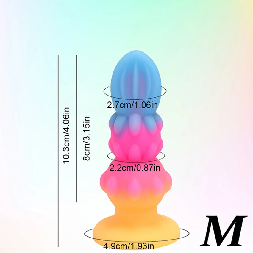 Anal Butt Plug Dildo Vaginal Plug Prostate Massager Analsex Masturbation Adult Cute Soft Colourful Sex Toy For Women Men Product