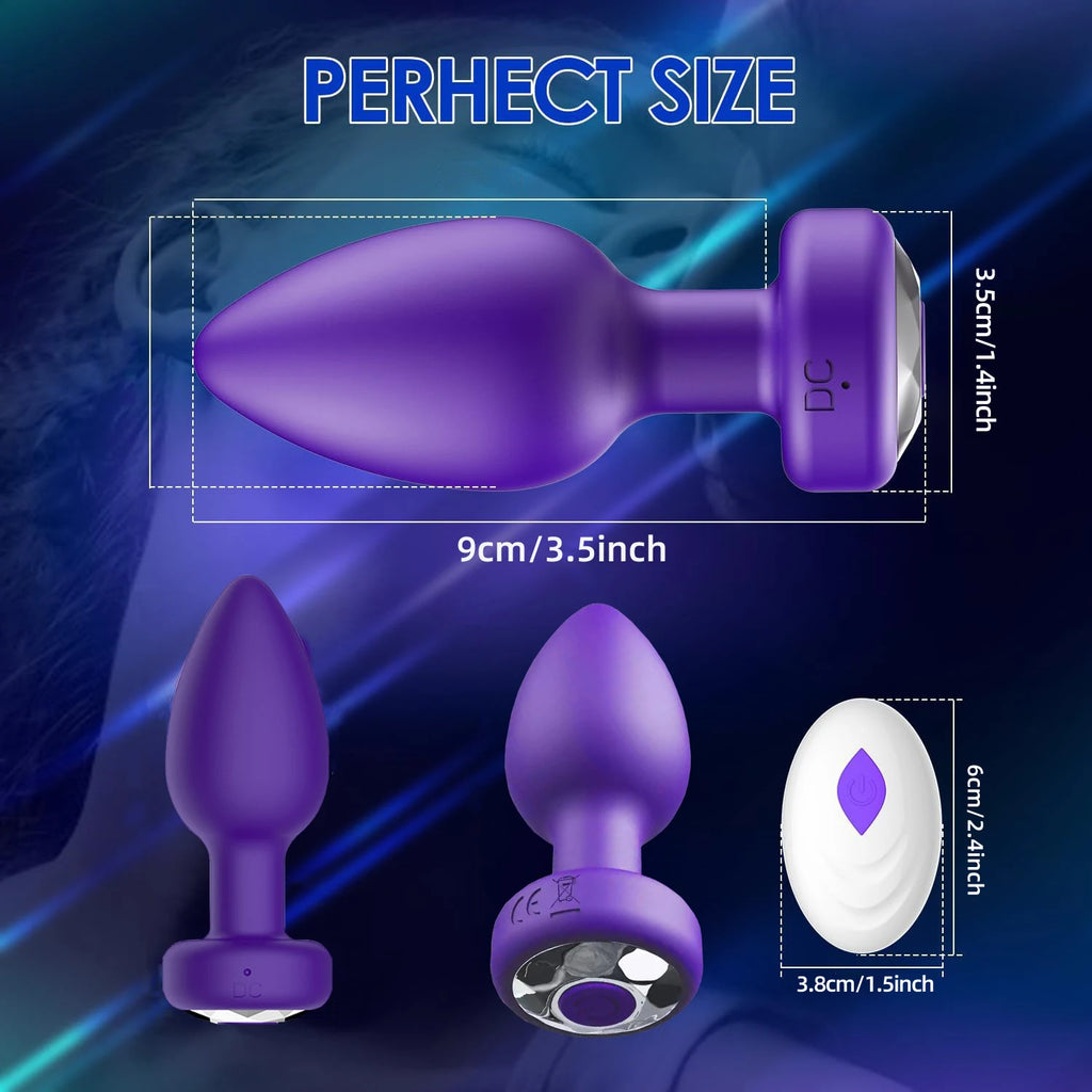 1PC Wireless Control Anal Vibrator Butt Plug Men Prostate Massager Stimulator Female Masturbator Adult Sex Toys for Women Gay