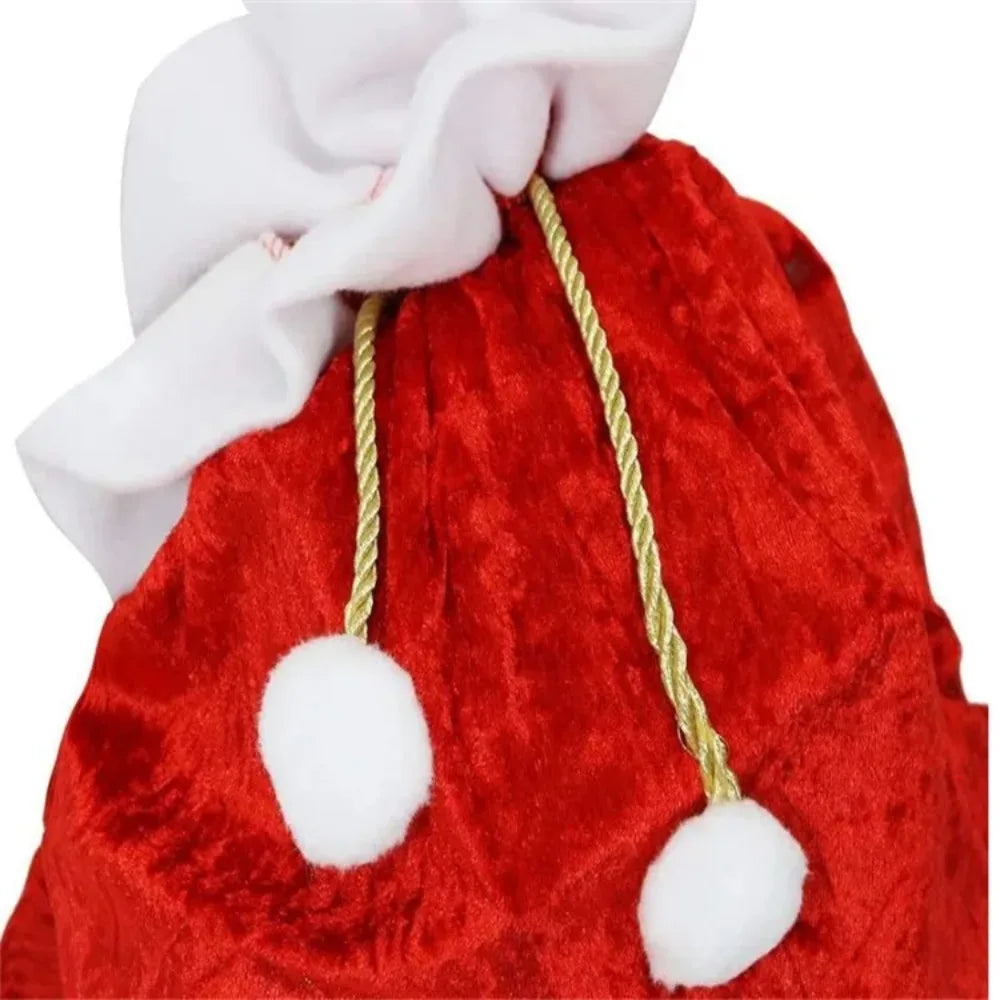 Santa Claus Cosplay Costume Christmas New Year Men Costumes Deluxe Classic Adults Set Halloween Carnival Party RolePlay Suits