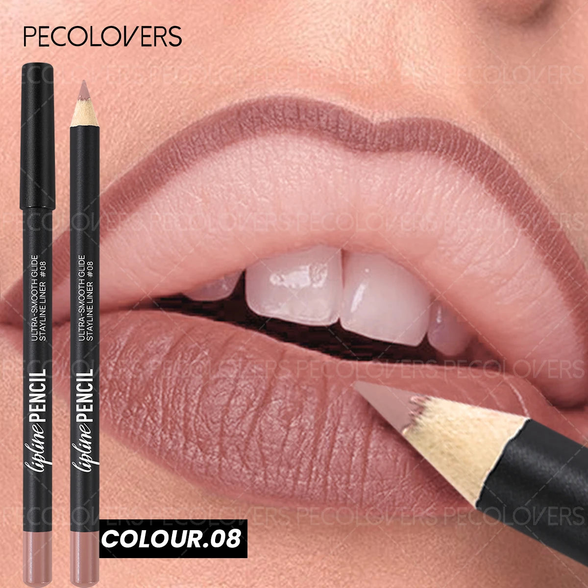 1PC Matte Lip Pencil - Long-Lasting, Waterproof, Dual as Lip Liner & Lipstick, Pumpkin Spice Shade, Rich Colors, For Christmas