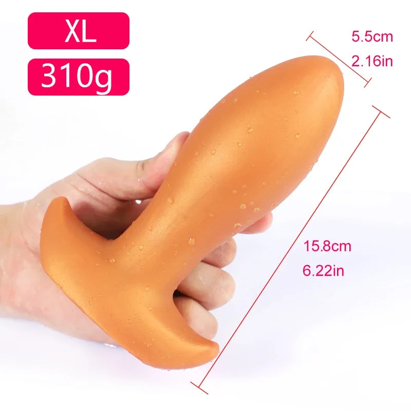 Dog Eggs Model Dildo Golden Black Pattern Super Huge Orgasm Smooth Unisex Vagina Anus Expansion Big Plug Massage Prostate Toys