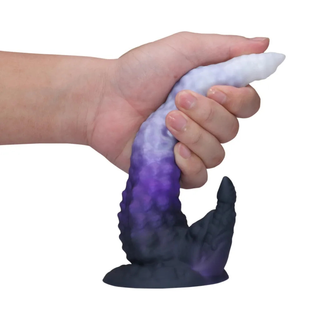 One-Horned Dragon Giant Dildo for Women Male Masturbator Dual-Purpose Anal Plug Adult Sex Toy with Backyard Theme