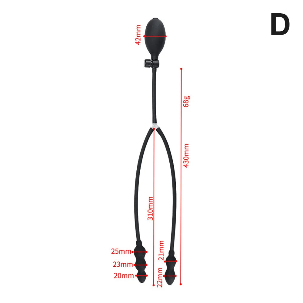 Body-Safe Silicone Expand Inflatable Anal Plug for Men Women Waterproof, Butt Plug Prostate Massager Adult Sex Toys Gay Anal Toy