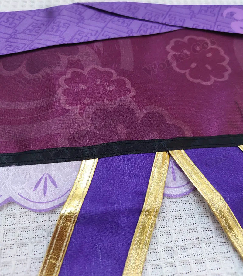 High Quality Raiden Shogun Cosplay Costume Wig Hair Game Impact Raiden Shougun Costumes Wig Set for Women Party Outfits