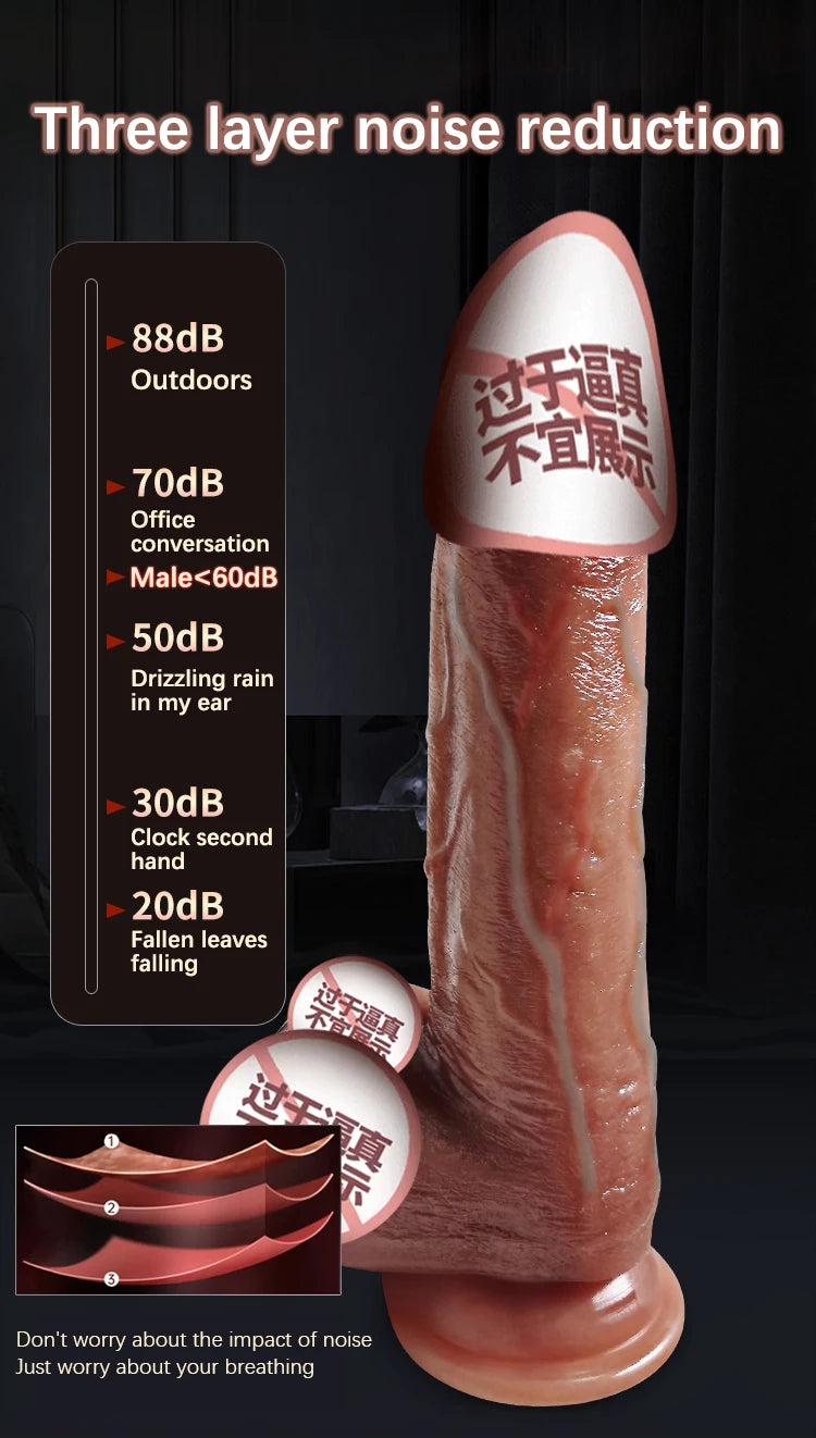 Realistic Dildo Vibrator Penis Telescopic Massager vibrating female Remote Control Masturbation Big Penis with Suction Cup