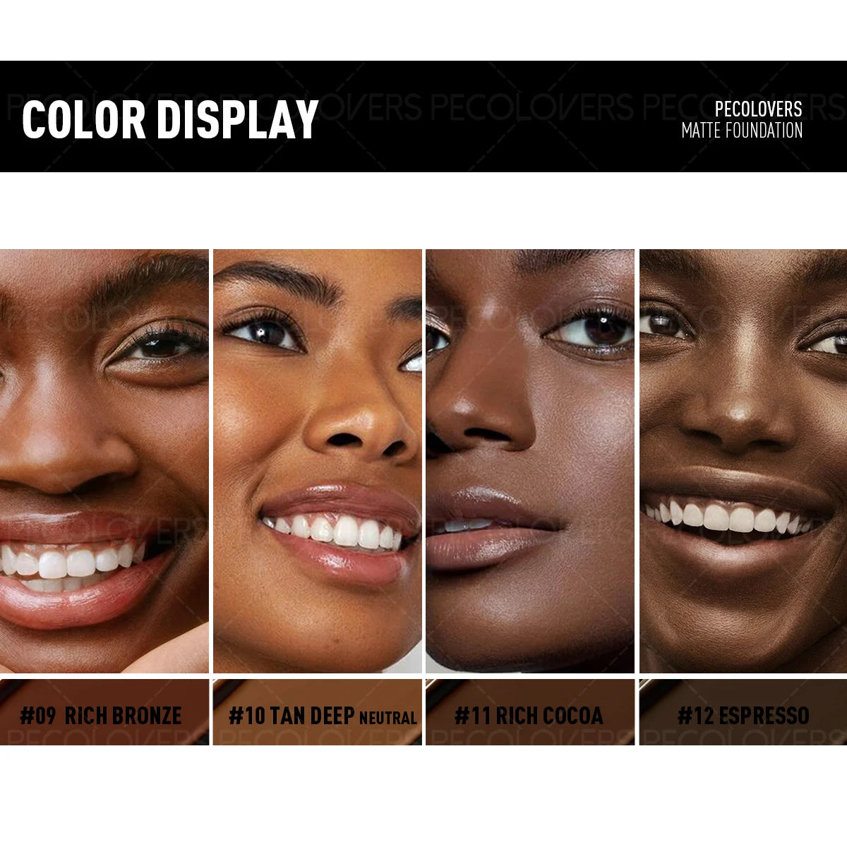 1 Pcs Full Coverage Face Foundation, Strong Coverage Oil-control,  Waterproof Long-lasting, Suitable for Multiple Skin Tones