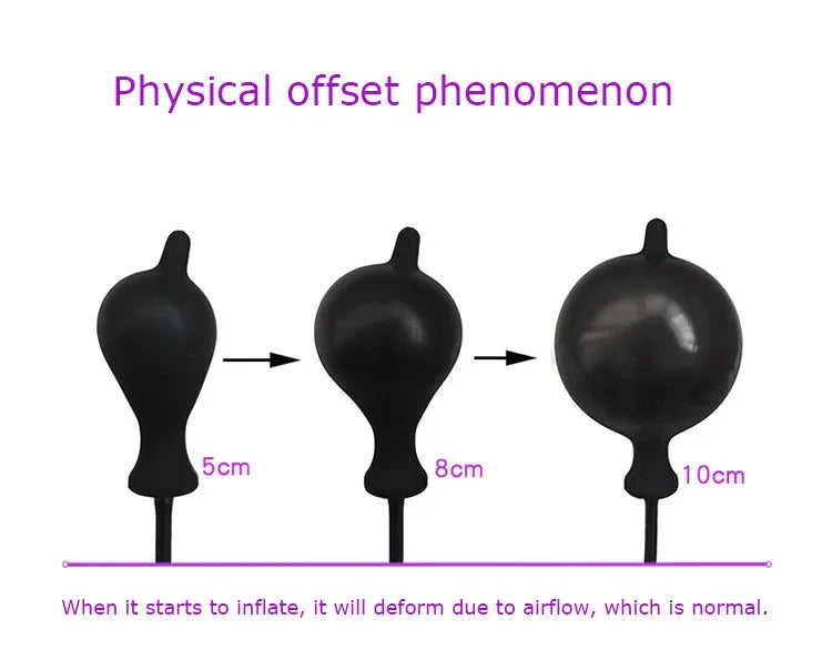 Inflatable Anal Dildo Plug Expandable Butt Plug with Pump Sex Toys for Women Men Anal Dilator Massager Adult Products Silicone