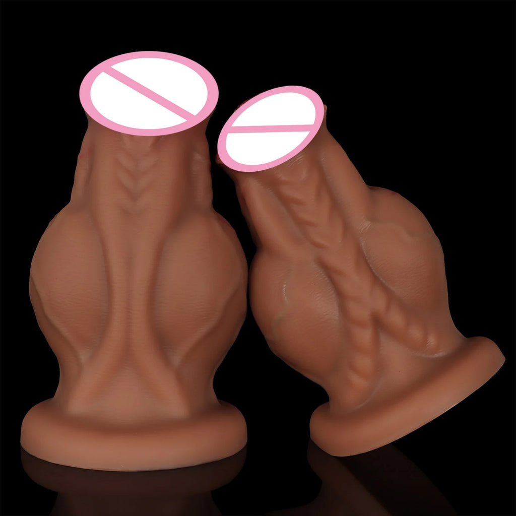 Huge Monster Dildo Knot Dildo Big Penis Sex Toys Women Gay Silicone Suction Cup Dilator Anal Adult Products Vagina Stimulation