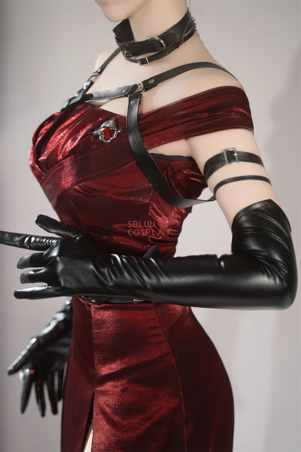 SBluuCosplay Enchanting Veil Heroine Cosplay Costume Game Love and Deepspace R-Quality Women Red Dress Qinche Sylus