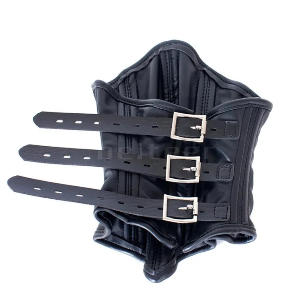 Erotic Black Soft Sponge Padded Inside Leather Chastity Posture Neck Collar For Bdsm Choker Bondage Couples Harness Sex Products