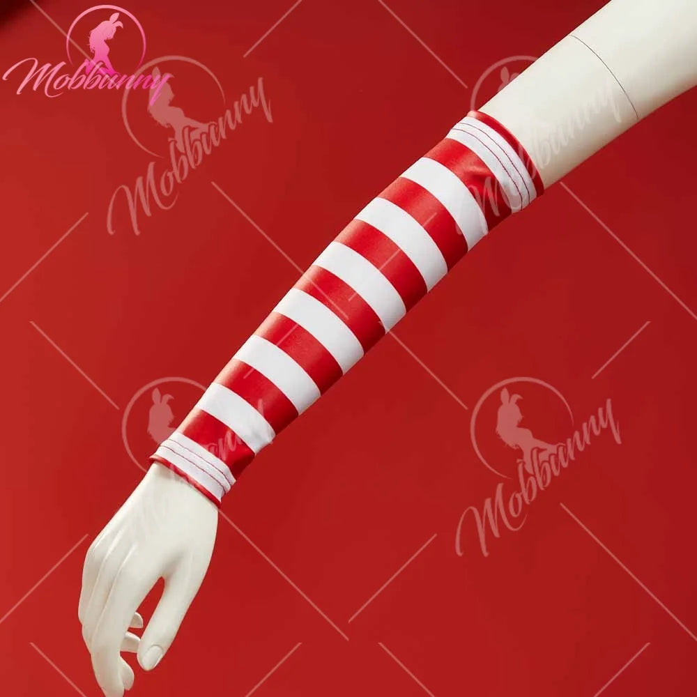 Mobbunny Women's Sexy Lingerie Maid Uniform Set Waitress Yellow Dress with Red Apron and Hat Halloween Cosplay Costume