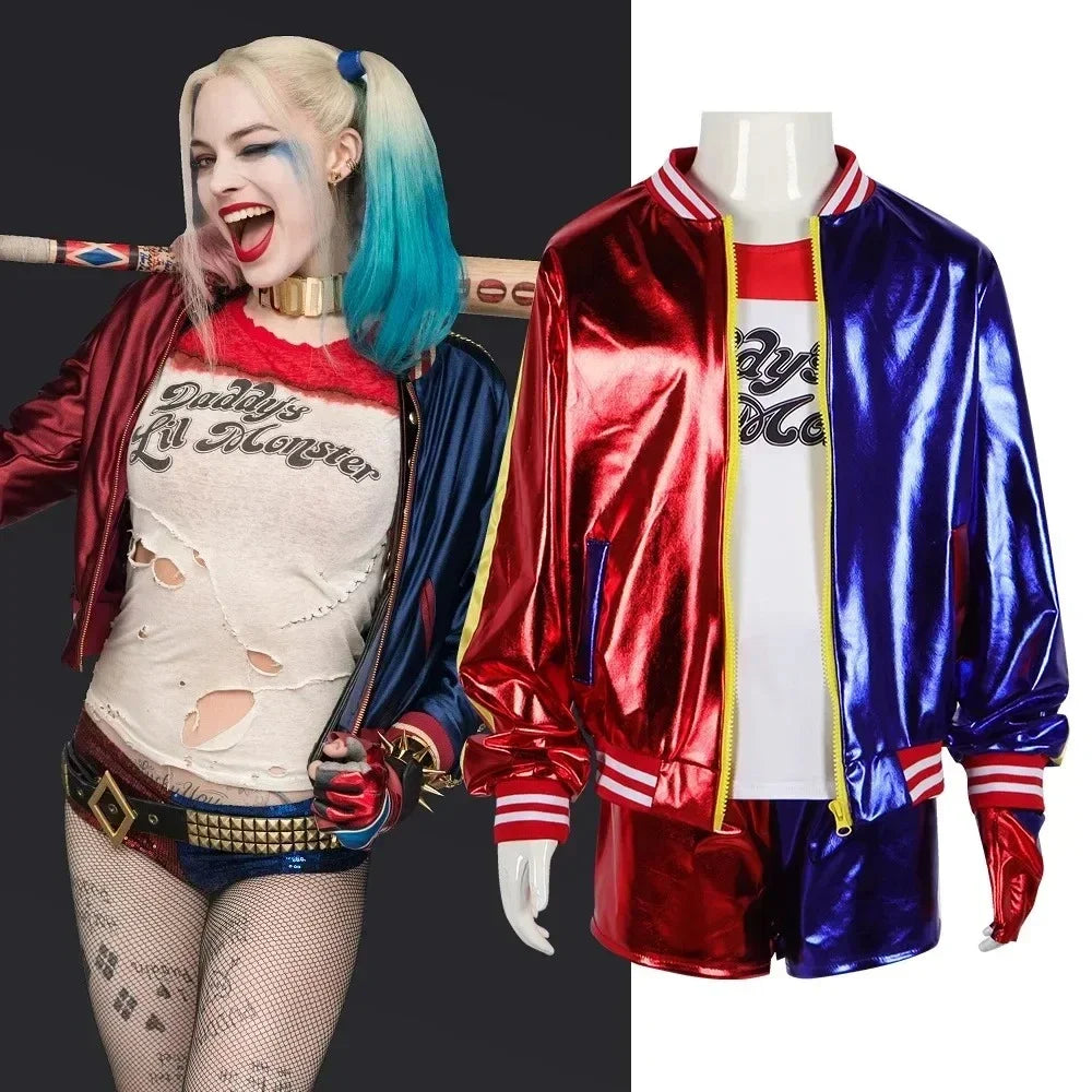 Best-Selling  Quinn Cosplay Costume - Halloween & Carnival Outfit for Women, child Jacket  Set, Christmas Party Attire