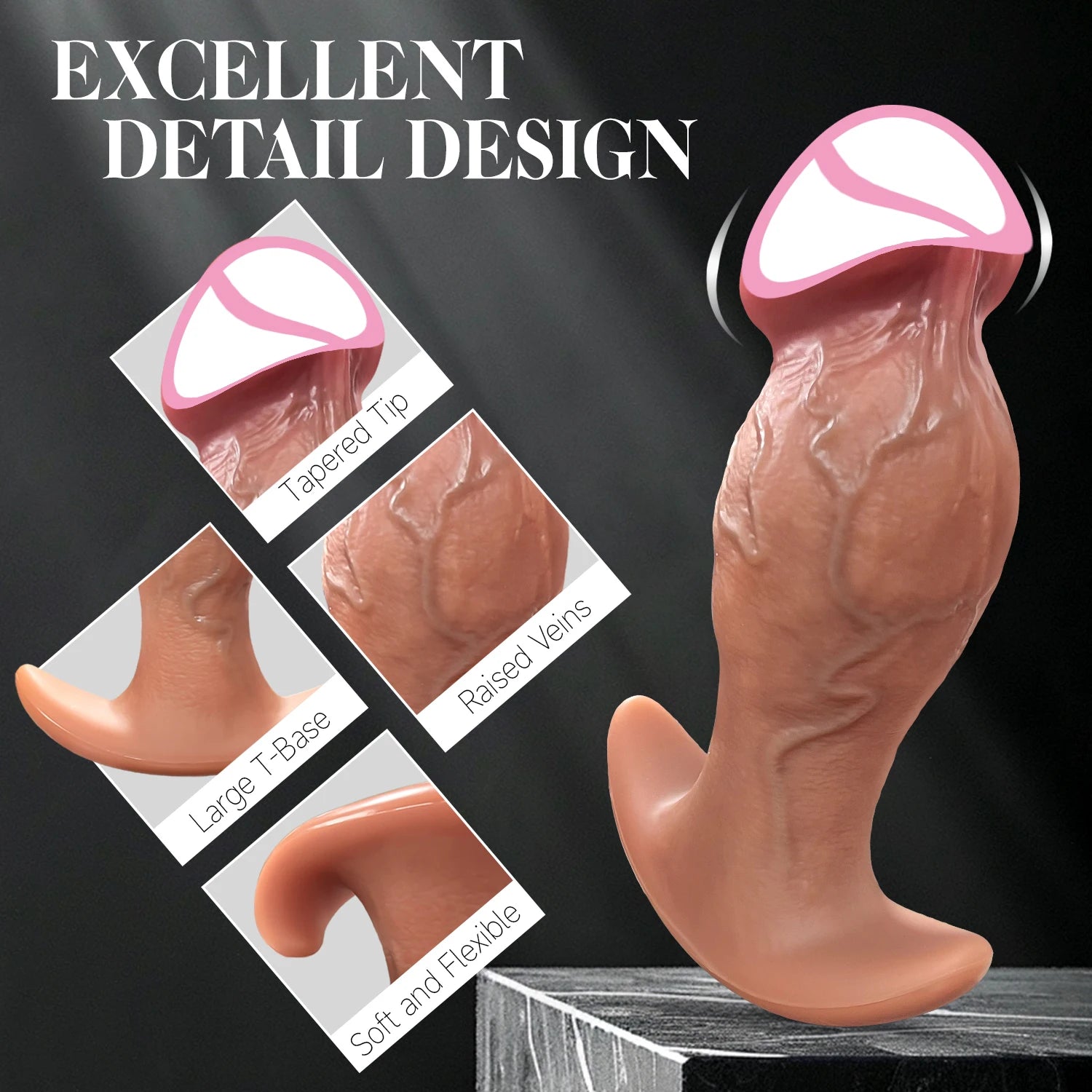 Realistic Penis Dildo Anal Plug Realistic Penis Giant Adults Supplies for Men Women Vaginal Anal Masturbation Sex Toys Dick