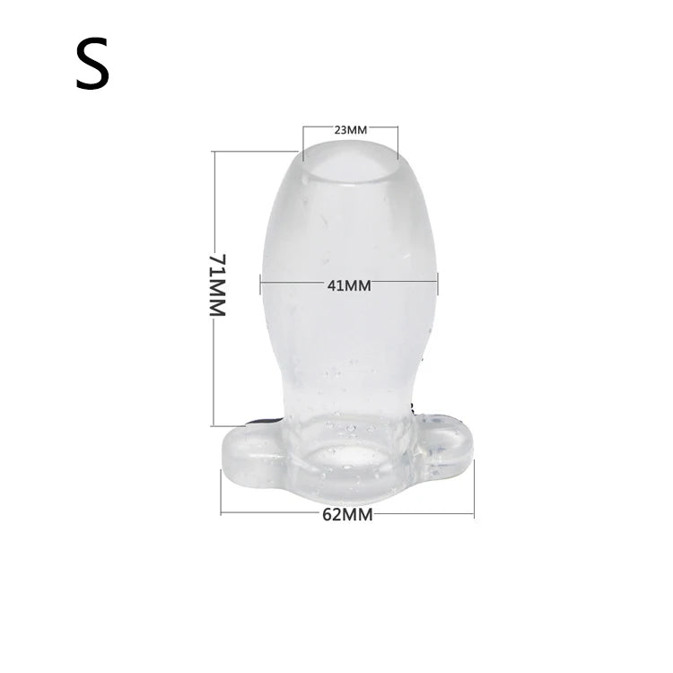 Hollow Anal Plug - Anal Dilator for Multifunctional Use, Peeping & Probing, Enema & Cleansing, Anal Sex Adult Erotic Product